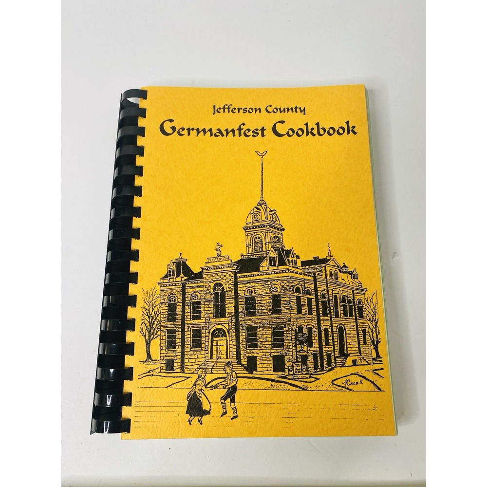 Jefferson County Germanfest Cookbook 1991 Fairbury Nebraska Vintage Recipes